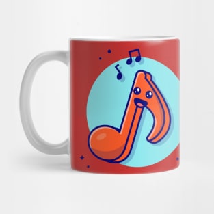 Cute Kawaii Music Note Cartoon Vector Icon Illustration (3) Mug